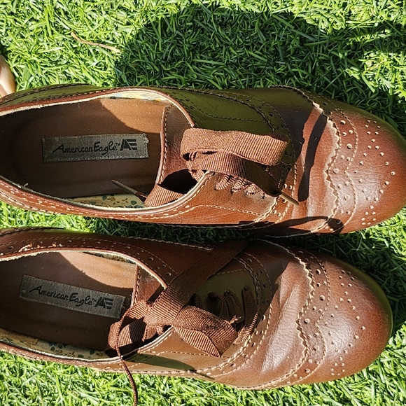 American Eagle brown leather shoes Size 7 - Picture 2 of 9